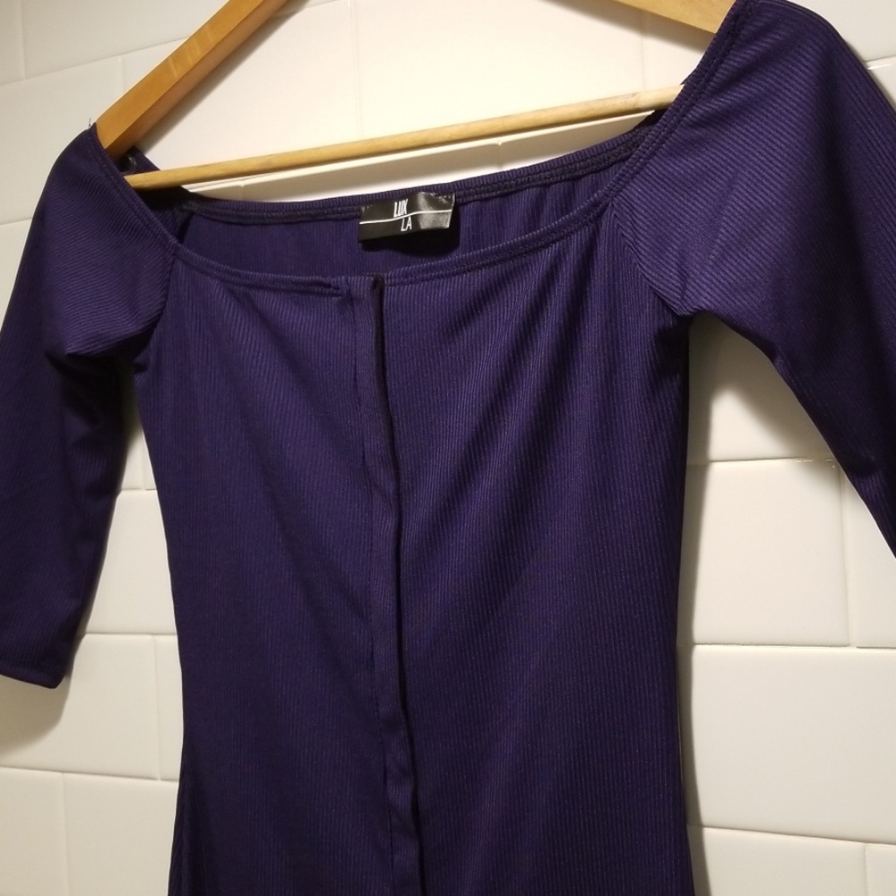 Off Shoulder Bodycon Midi - Picture 2 of 8